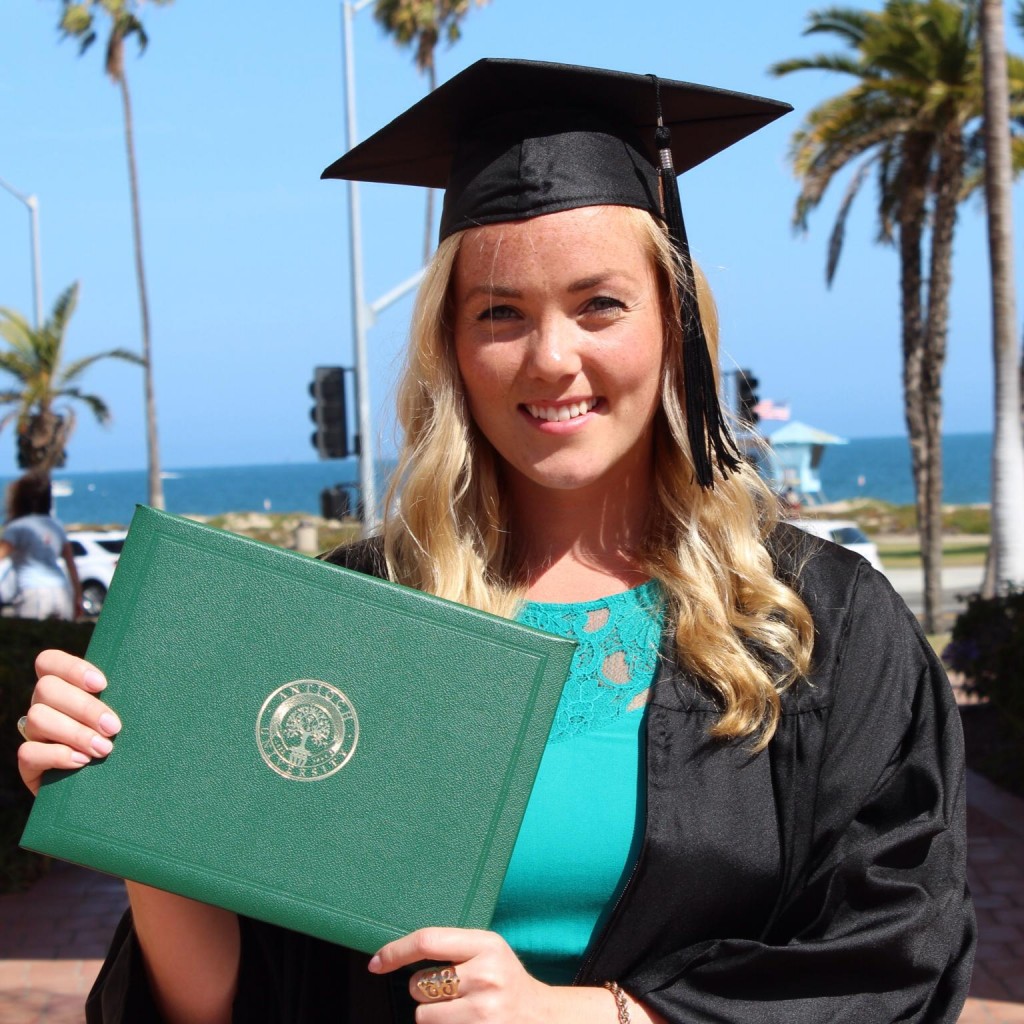 Elisabeth at graduation in 2014