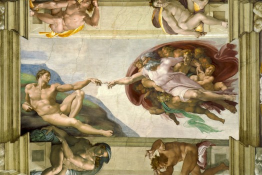The Creation of Adam. Michelangelo. Sistine Chapel. 1512.