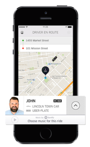 Uber is user friendly for both the rider and drivers 