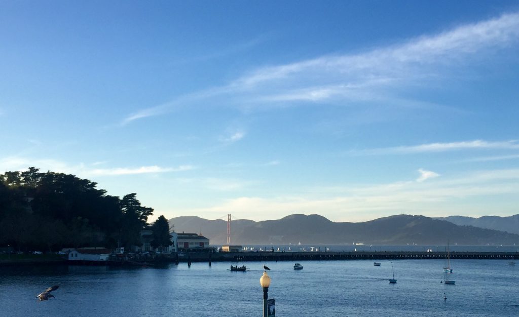 A surprisingly clear sunset at fisherman's wharf - Alicia Briggs