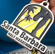 The Half marathon medal given to every runner who finishes the 13.11 miles