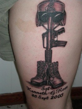 A tattoo to commemorate a fallen friend