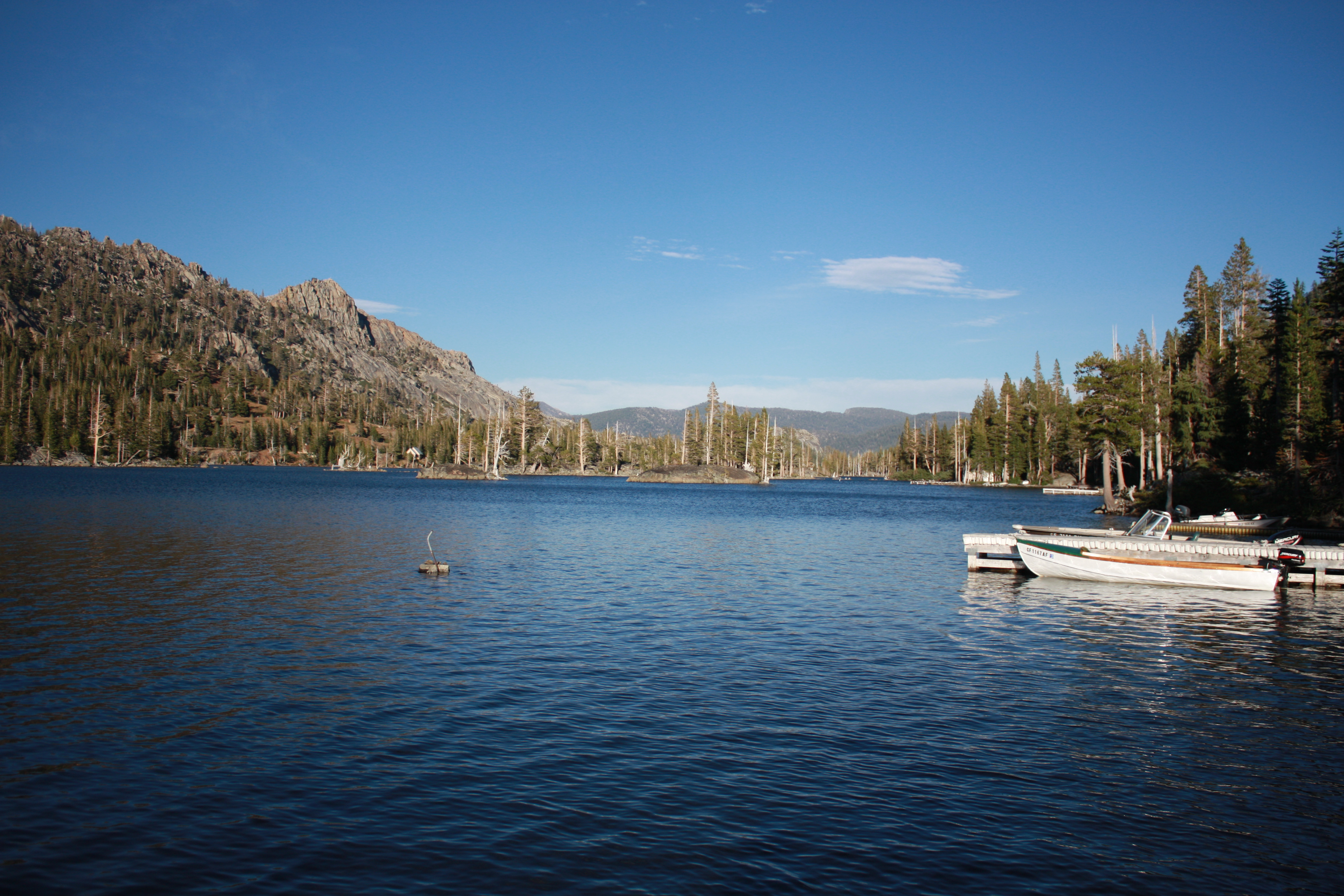 My go to place every summer. Echo lake CA, a glacial lake in the high-sierras with endless amounts of hiking destinations and great fishing. -Kari Jensen 