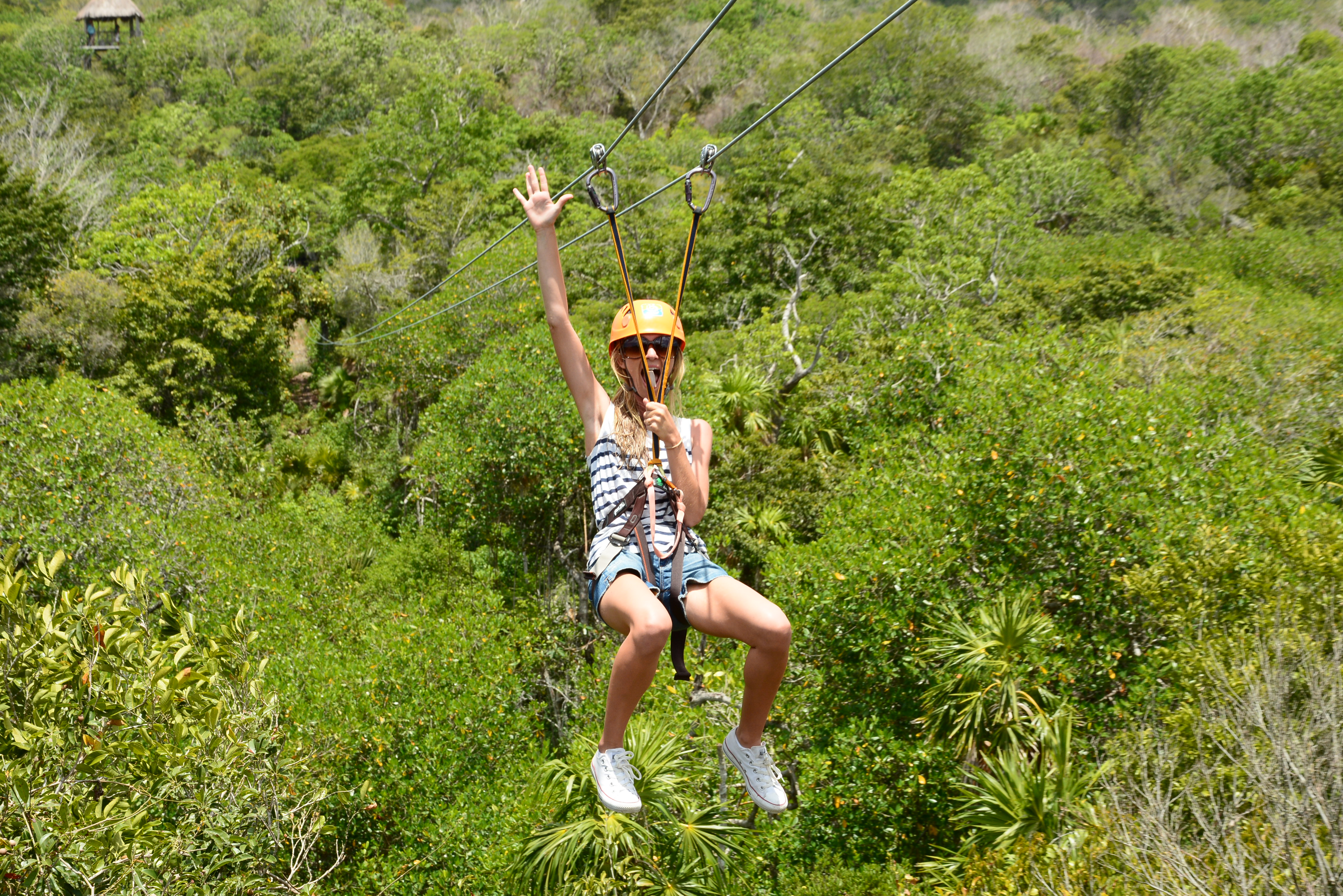 Get married, go zip lining? Might as well. Conquering fears in the Mayan Jungle. -Christina Markos
