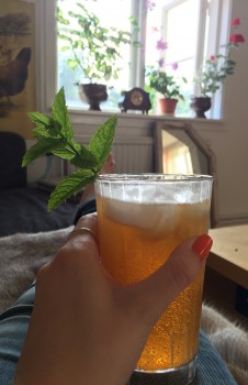 Homemade kombucha is best enjoyed with your feet up