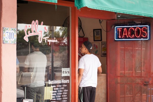 Lines out the door is a common sight at Lilly's Tacos.