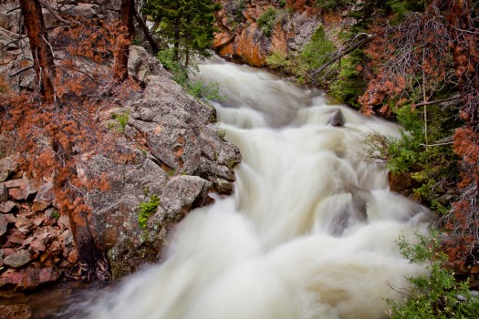 One of the many rivers to be found in Rocky Mountain National Park.