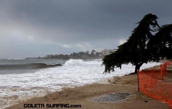 This is what Goleta Beach might look like this weekend. Picture taken early January 2016.