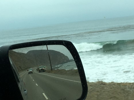 Driving down the PCH looking for waves and sunshine. Tim Ramaker