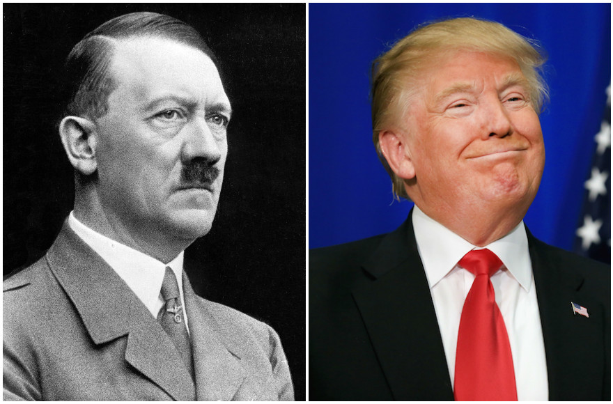Some people think that the comparison between Adolf Hitler and Donald Trump is a slippery slope. 