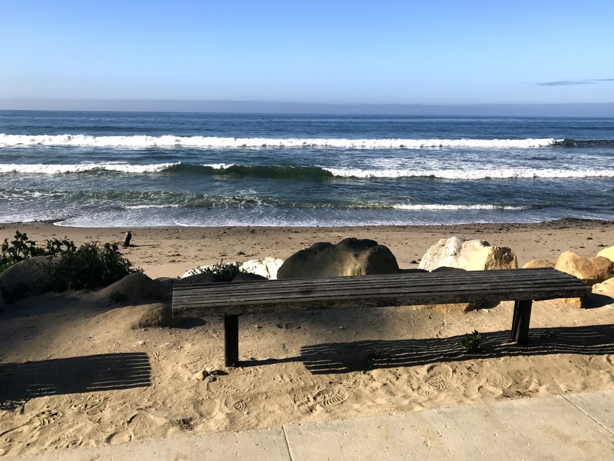 bench and waves_HB
